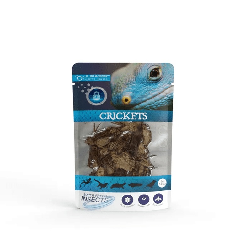 Jurassic Natural Super Fresh Insects Crickets 6g/15 Pieces