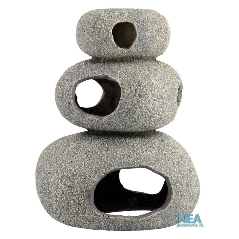 3 Stone Multi Hide Cave Aquarium Ornament