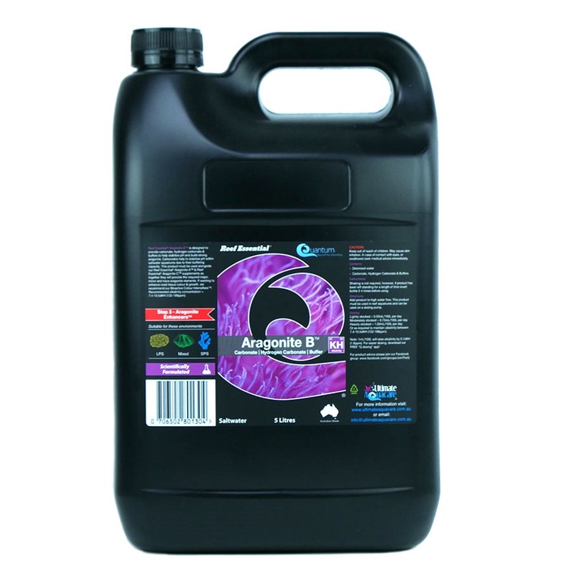 Quantum Reef Essential 5 litres Aragonite B – Carbonate, Hydrogen Carbonate, Buffer