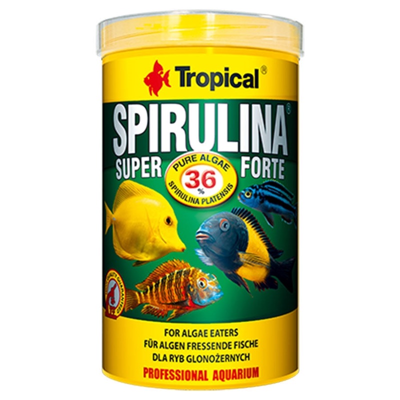 Tropical Super Spirulina Forte Flake 11 litres 2kg Fish Food – CLEARANCE EXP 11/2025