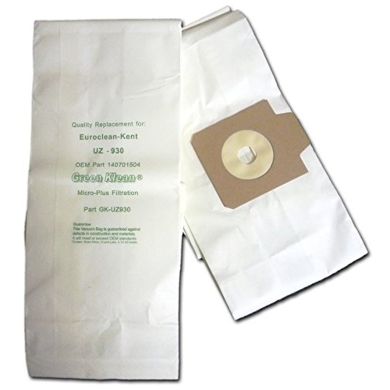 Green Klean GK-UZ930 Replacement Vacuum Bags (Pack of 100)