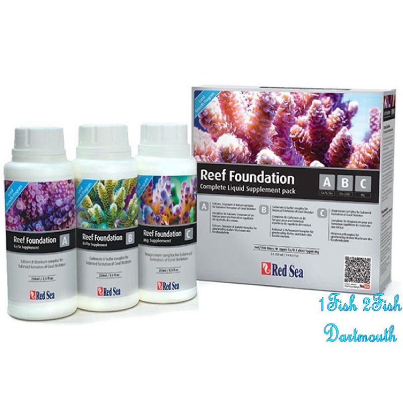 Red Sea Reef Foundation Liquid Supplement Pack – 3 x 250 ml