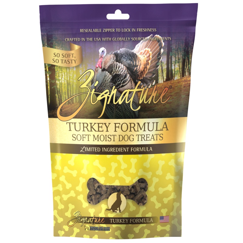 Zignature Turkey Formula Soft Moist Treats for Dogs