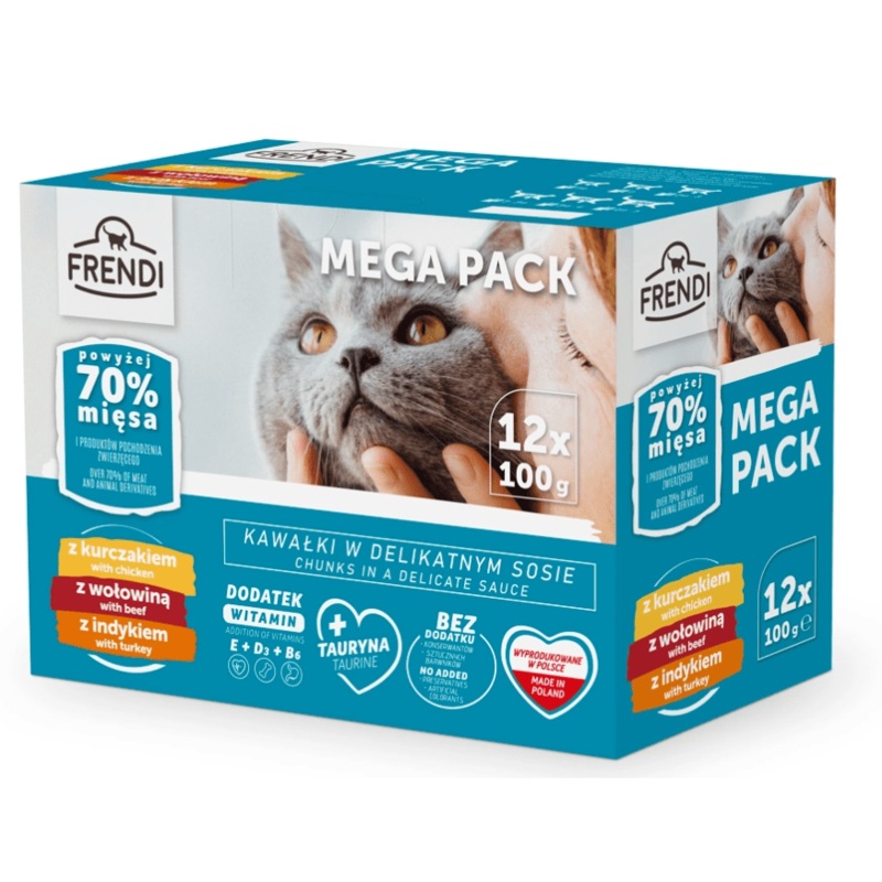 Frendi Chicken, Turkey & Beef Box 12x100gr