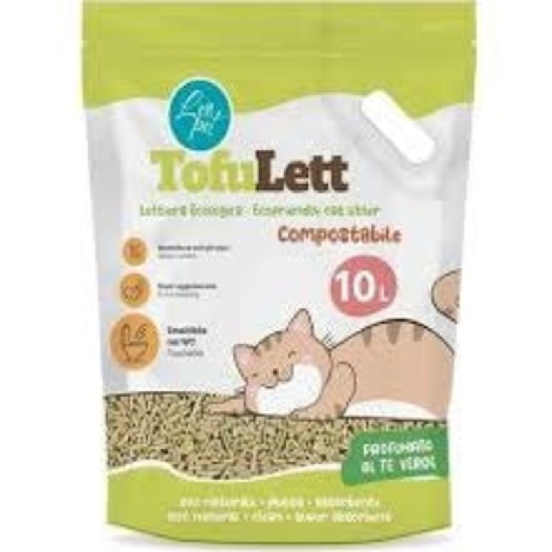 Leopet Tofulet Ecofriendly Green Tea Cat Litter 10L