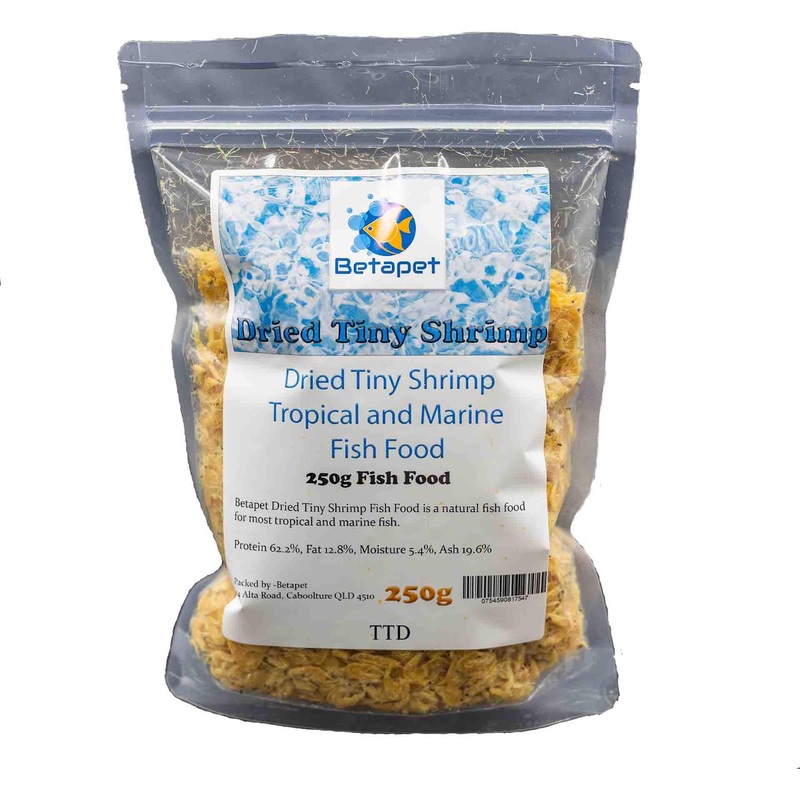 Betapet Dried Tiny Shrimp 250g – Tropical and Marine Fish Food