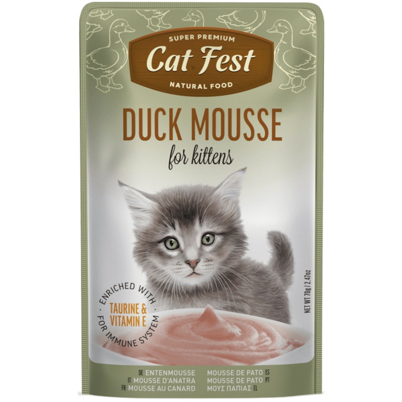 Cat Fest Duck Mousse for Kittens 70gr