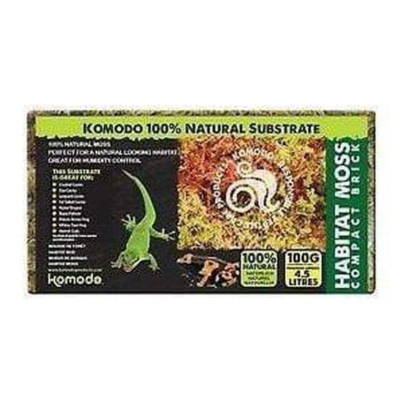 Komodo Habitat Moss Brick Bedding 100g