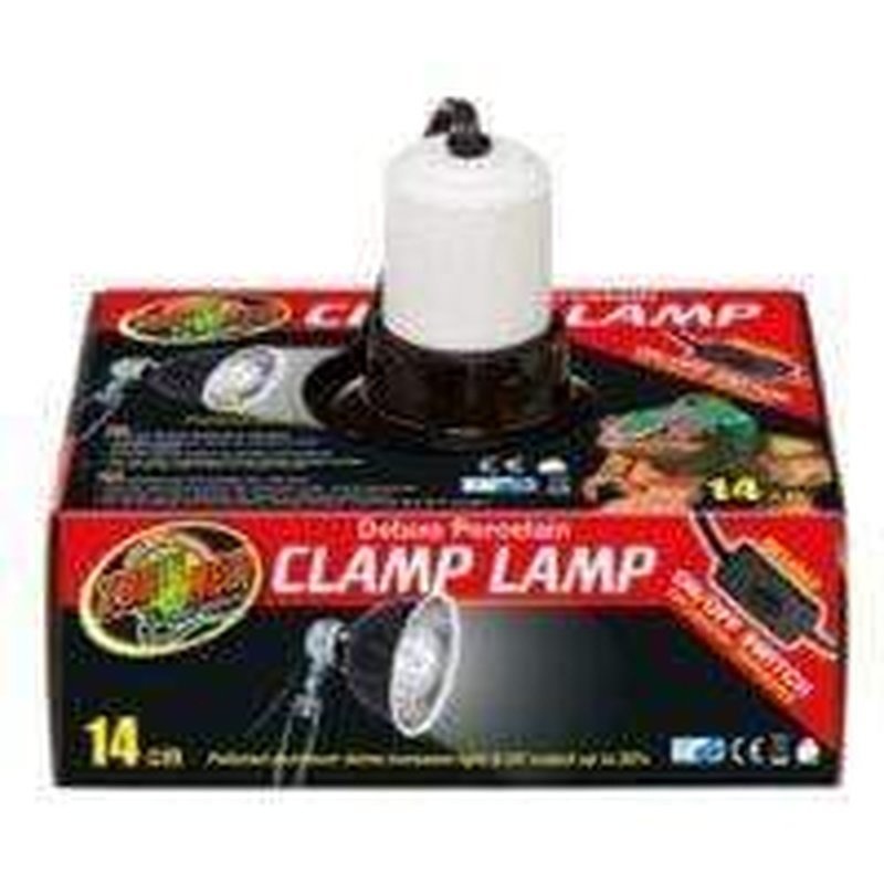 Zoo Med Deluxe Porcelain Clamp Lamp 14cm (max 100W)