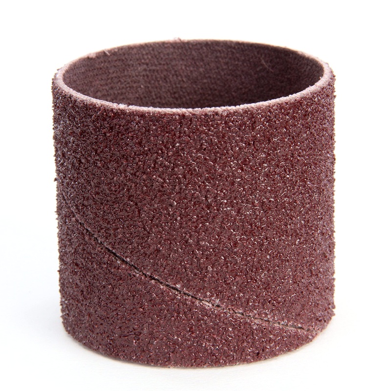 3M 341D Abrasive Band, Cloth Backing, Aluminum Oxide, 1″ Diameter x 1-1/2″ Width, Grit 60 (Case of 100)