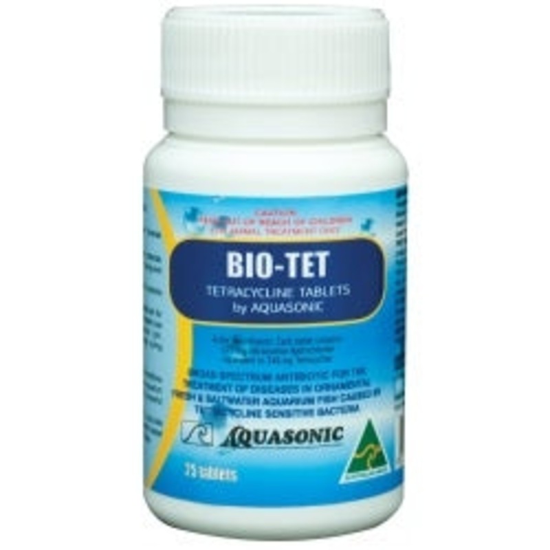 Aquasonic Bio Tet 25 Tabs – Broad Spectrum Antibiotic – Australian Made