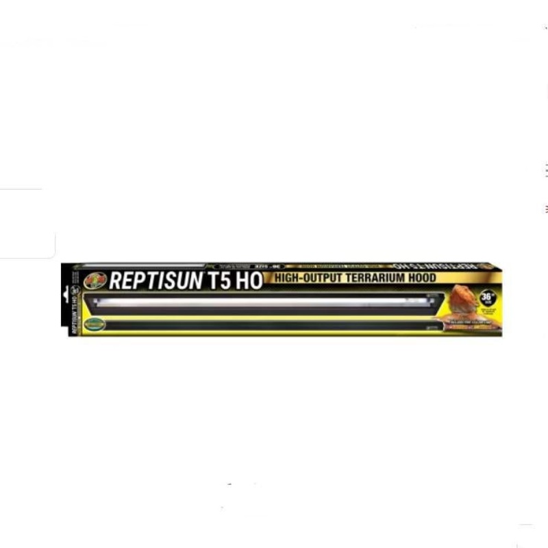 Zoo Med ReptiSun T5 HO Terrarium Hood 36 inch – With Free 39W T5 High Output ReptiSun 10.0 Bulb