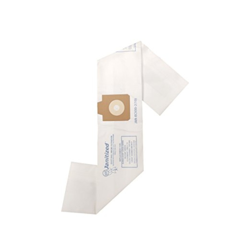 Janitized JAN-EC930-2(10) Paper Premium Replacement Commercial Vacuum Bag For Euroclean UZ930,Nilfisk GD930, Pullman Holt 390ASB, Viper Mamba, Pacific Steamex TopVac, CleanMax CMDC-12 Vacuum Cleaners (10 – 10 packs)