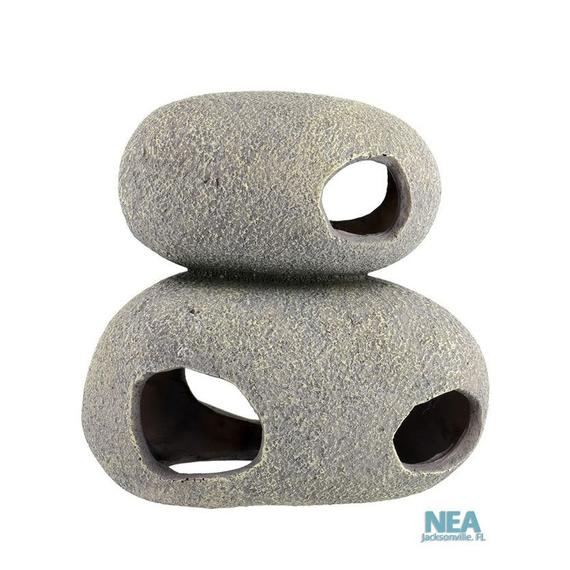2 Stone Multi Hide Cave Aquarium Ornament