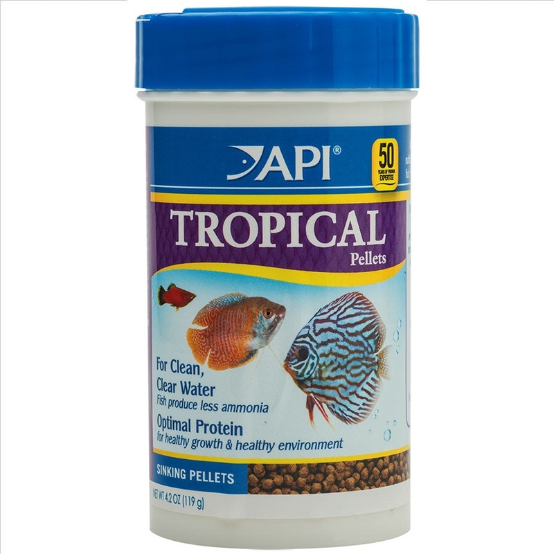 API Tropical Pellets 119g Fish Food – Sinking Pellet