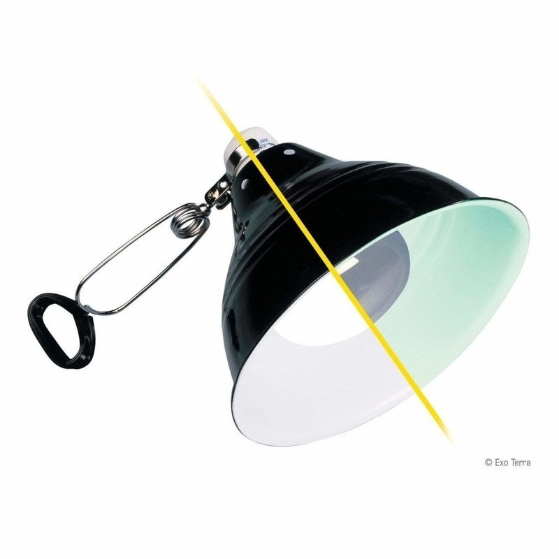 Exo Terra Glow Light Porcelain Clamp Lamp & Glow Reflector