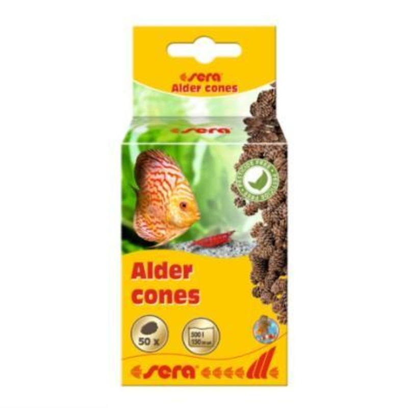 Sera Alder Cones for Natural Blackwater Conditioning – 50 Pack