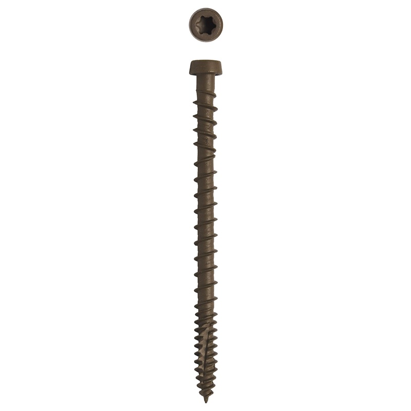 Big Timber CD10134WAL #10 x 1-3/4 in. Walnut Star Drive Trim Head Composite Fascia Deck Screw 2250 Pack