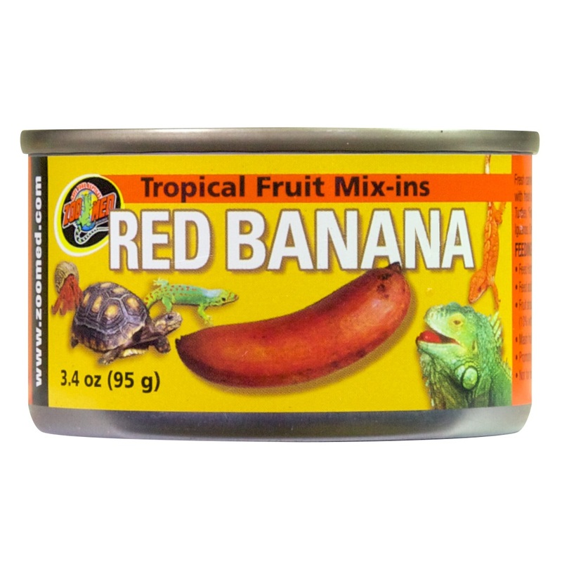 Zoo Med Tropical Fruit Mix-ins, Red Banana 3.4 oz