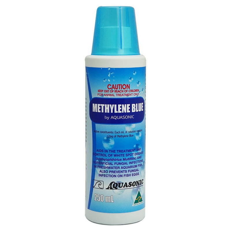 Aquasonic Methylene Blue 250ml – Fungus Treatment – Australian Made
