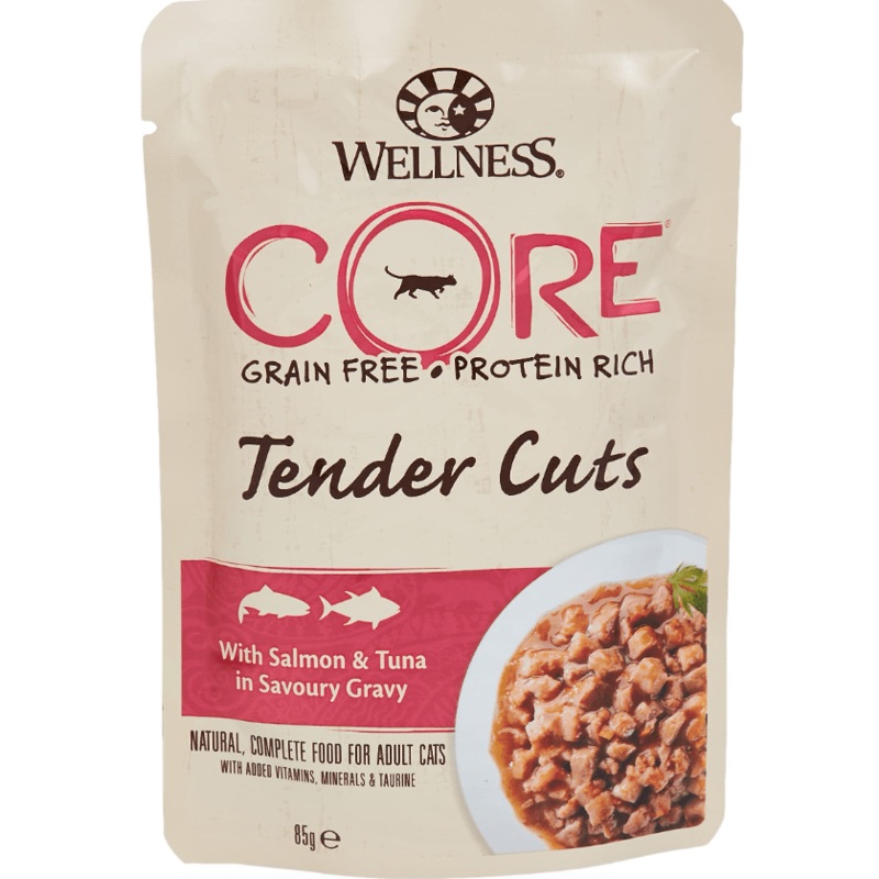 Wellness Core Tender Fillets Salmon & Tuna 8x85gr