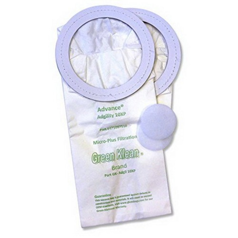 Green Klean Replacement Vacuum Bag, 10 qt, 2″ Height x 11″ Length x 9″ Width | 10/Pack