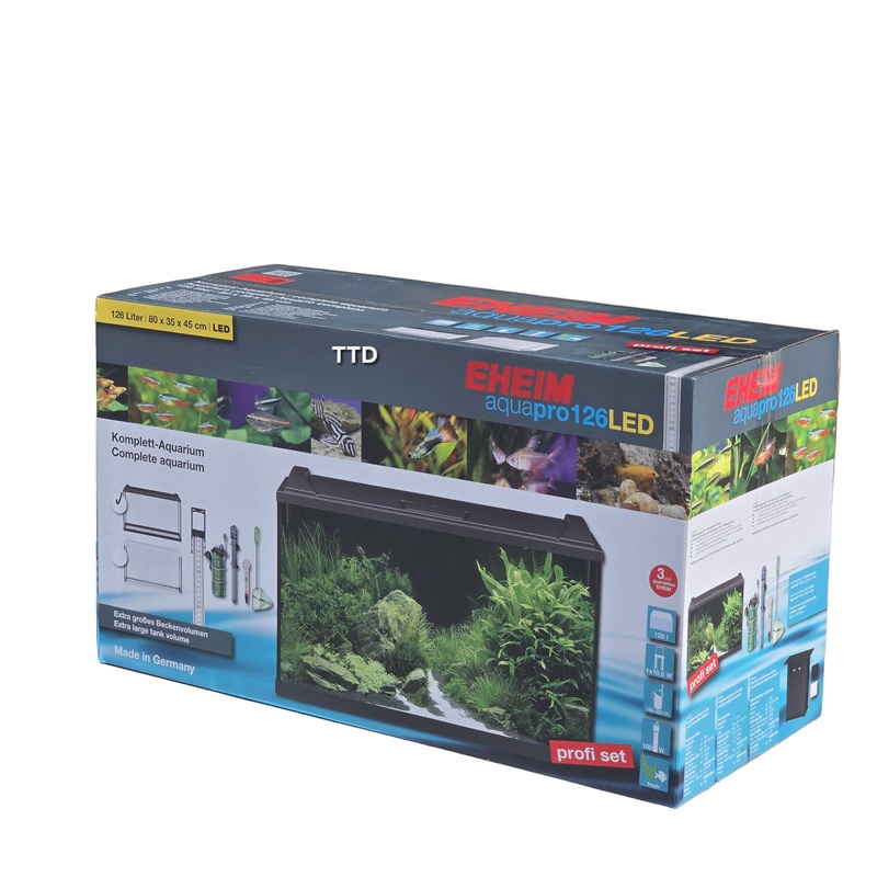 Eheim AquaproLED 126 Aquarium (Black) 126L – 80 x 45 x 35 cm**
