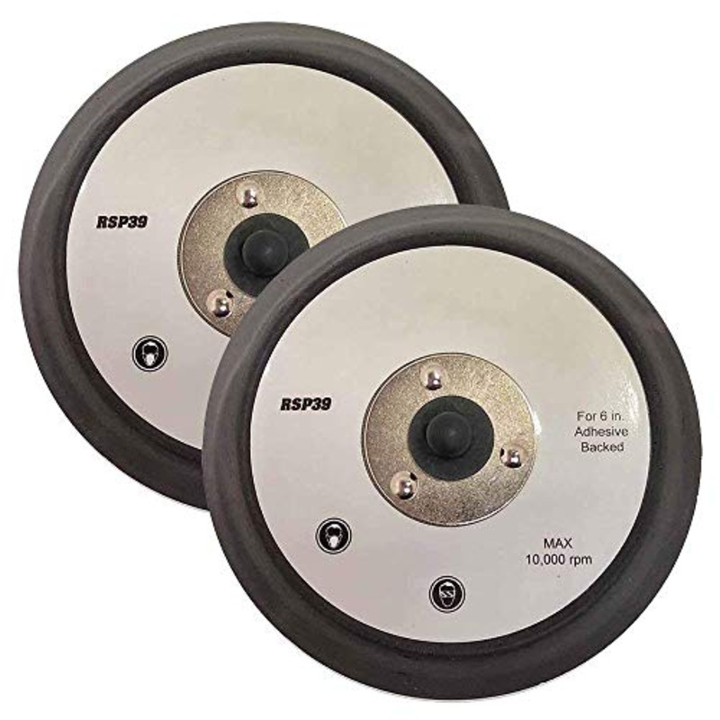Superior Pads and Abrasives RSP39-k 6 inch Diameter No Vacuum Holes PSA Adhesive Backing Replaces Porter Cable 16000 2 per pack