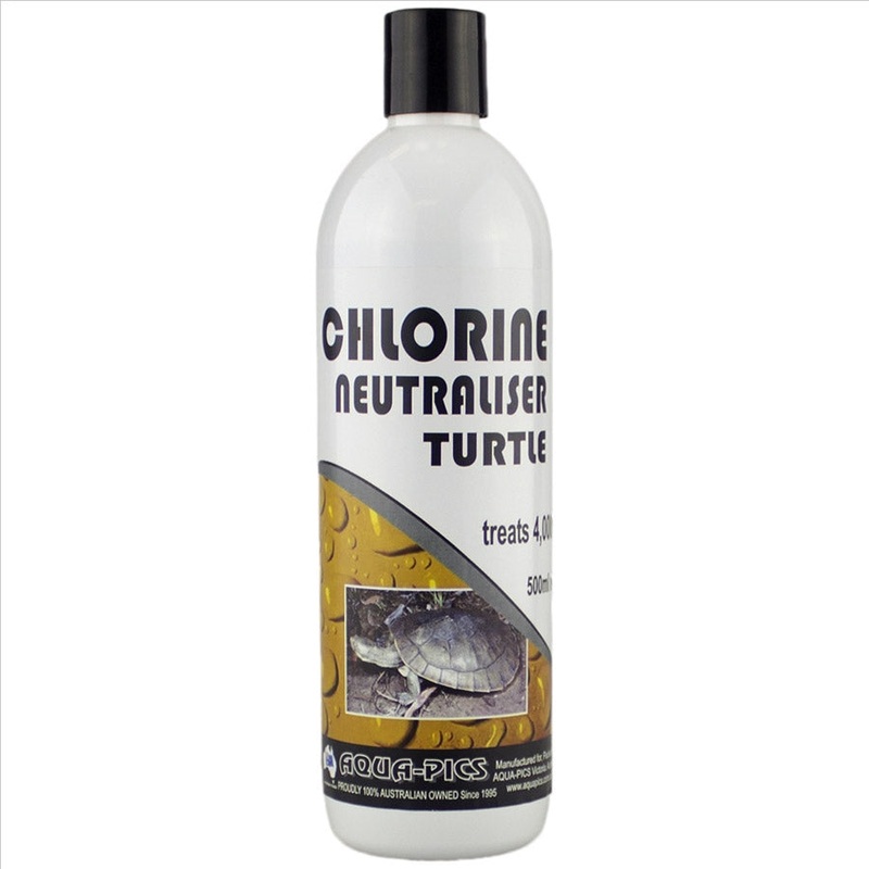 Aqua-Pics Turtle Chlorine Neutraliser 500ml (Treats 4000l)