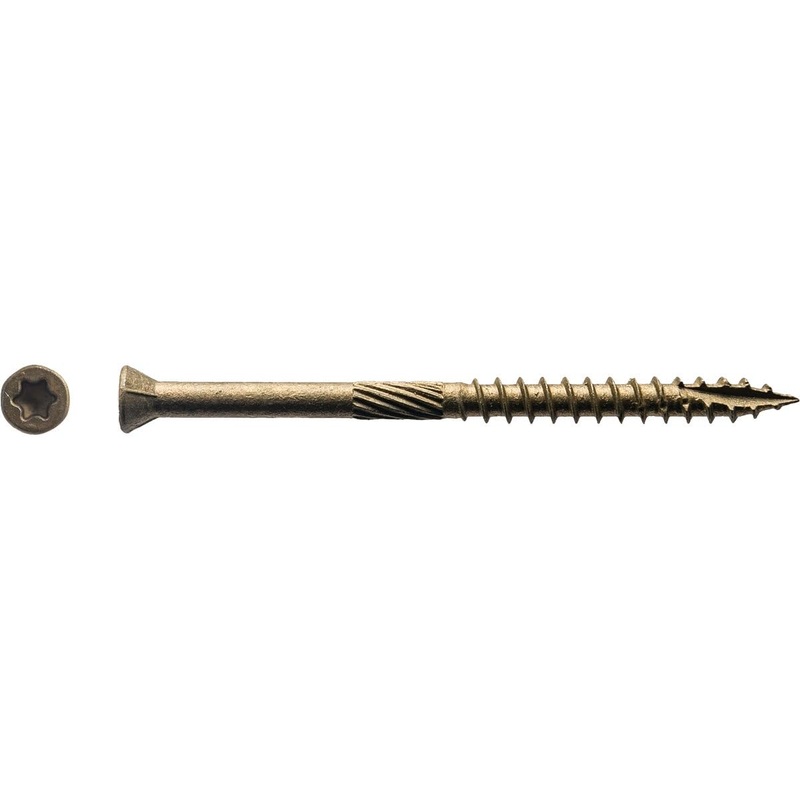 Big Timber 5THB9212#9 by 2-1/2-inch T-20-drive bit Bronze Star Trim Head Screws-Exterior,(500 per Box)