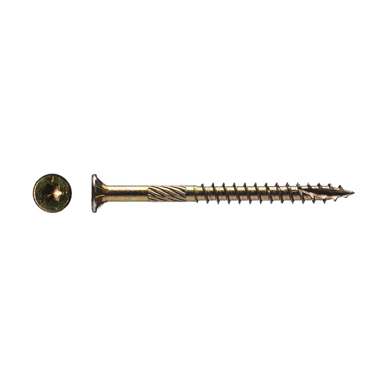 Big Timber 5YTX103#10 by 3-inch T-25-drive bit Gold Star Flat Head Interior Screws,(315 per Box)
