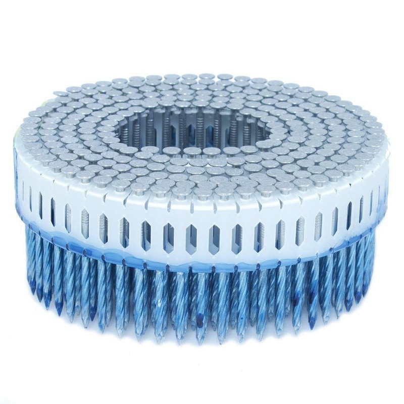 FASCO 1.875 in. x 0.099 in. 0-Degree Screw Aluminum Plastic Sheet Coil Nail 4,000 per Box