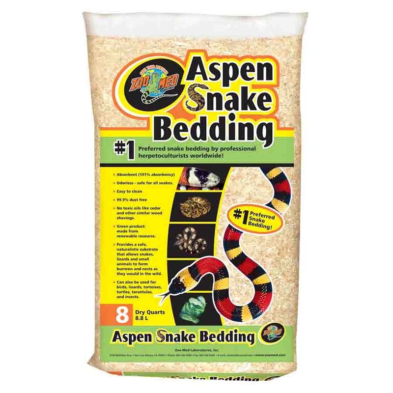 Zoo Med Aspen Snake Bedding 8 Quart 8.8ltr