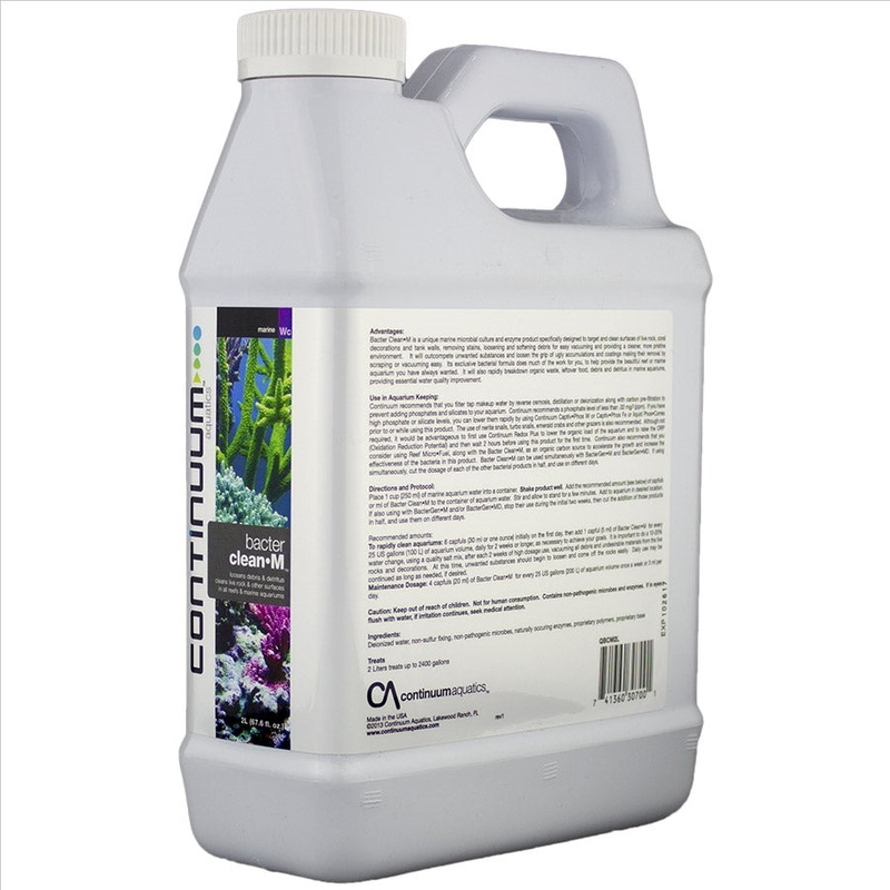Continuum Aquatics Bacter Clean M 2 litres – Cleans Detritus, live rock