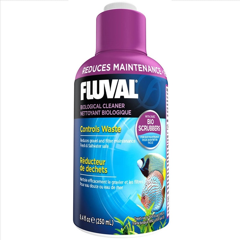 Fluval Biological Aquarium Cleaner 250ml – Cleans Waste Buildup