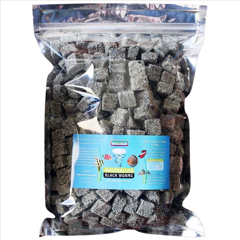 Australian Black Worms 200g Cubes – Freeze Dried
