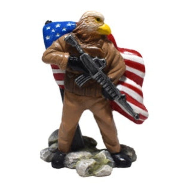 4″ COMBAT EAGLE RESIN ORNAMENT