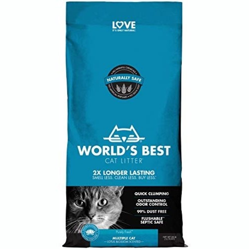 World’s Best Cat Litter Multiple Cat Lotus Blossom Scented 6.35kg