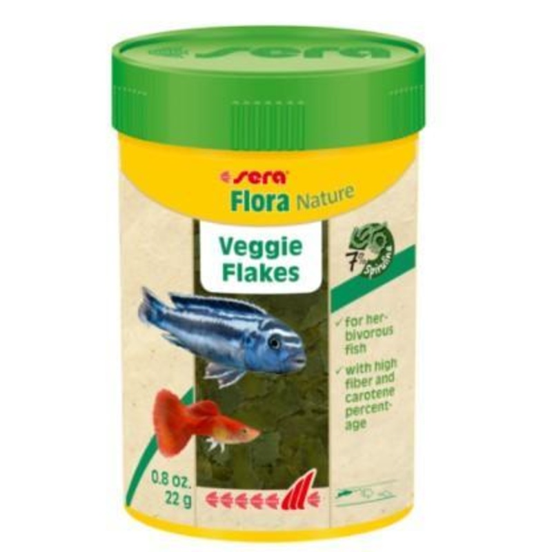 Sera Nature Flora Flake – Veggie Flakes for Herbivores