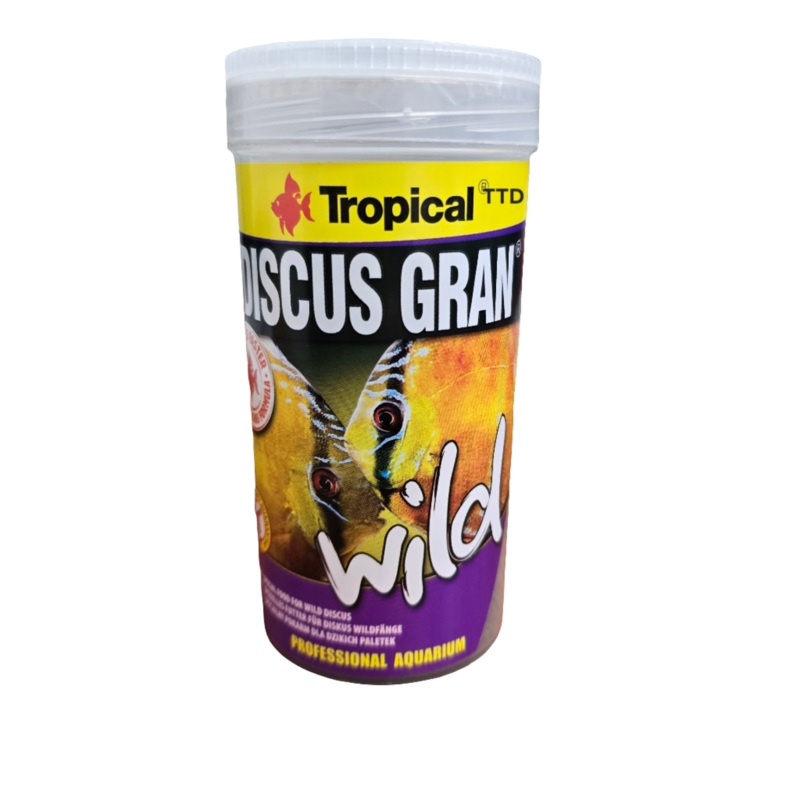 Tropical Discus Granules Wild 2mm Pellet 85g 250ml Fish Food
