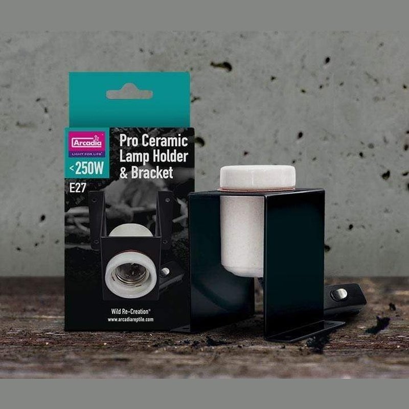 Arcadia Pro Ceramic Lamp Holder with Bracket