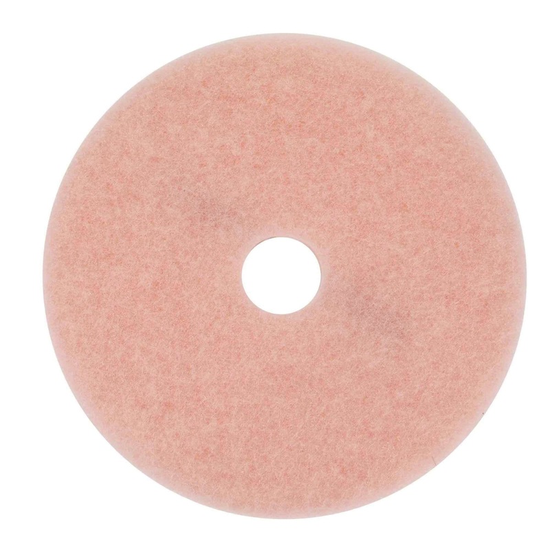 3M 3600 Eraser Burnish Pads, 20″ Diameter, Pink, Box Of 5