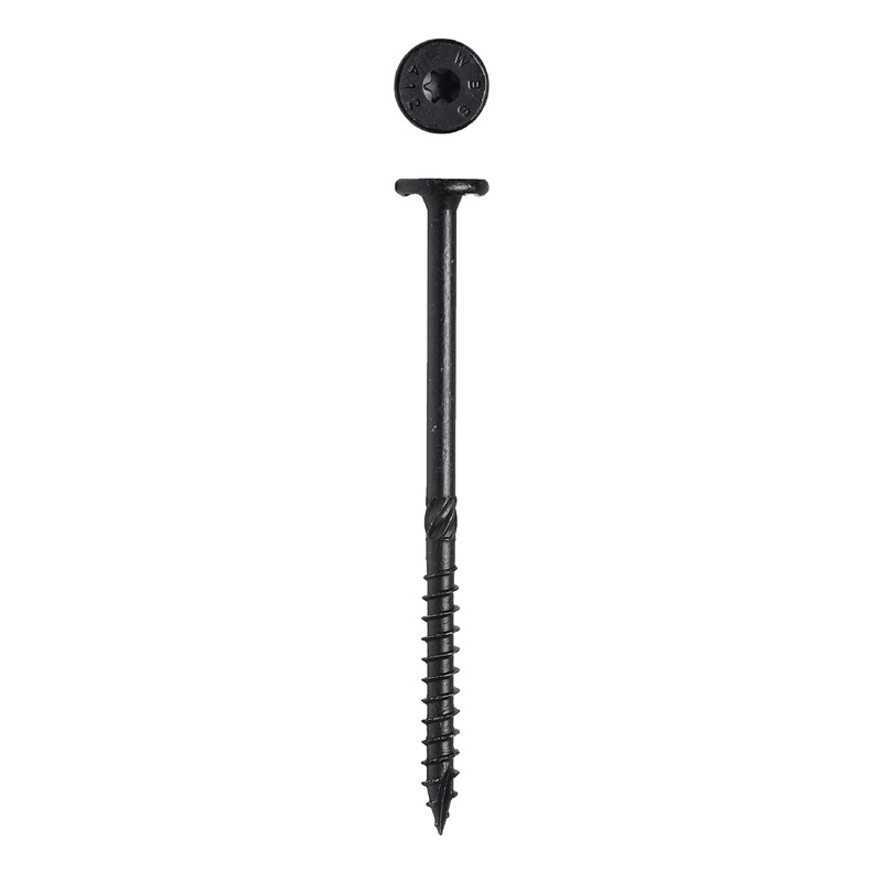 Big Timber WTX15412 #15 x 4-1/2 in. Black Star Drive Wafer Head Screw 400 Pack