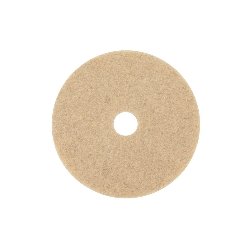 3M Ultra High-Speed Natural Blend Floor Burnishing Pads 3500, 19-Inch, Natural Tan