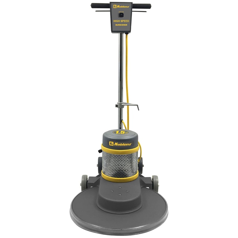Koblenz B-1500-P High-Speed Floor Burnisher, Includes 20″ Floor Cleaner Pad, 1.5 HP AC Twin Capacitor Motor, 2-Piece Chromed Handle, 4 Non-Marking Wheels, 50 Cable, Polishing Machine