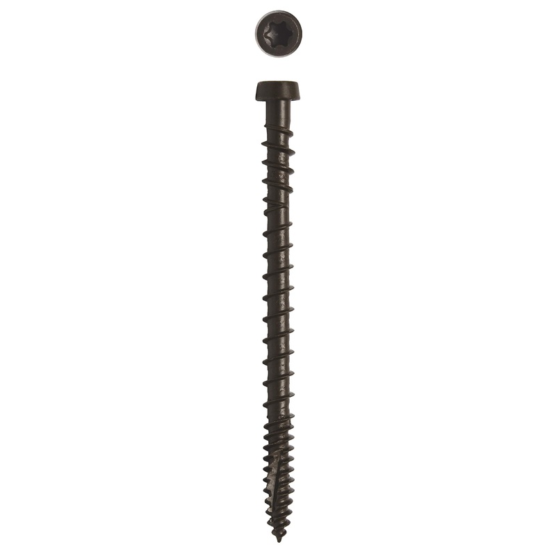 Big Timber CD10134MCA #10 x 1-3/4 in. Mocha Star Drive Trim Head Composite Fascia Deck Screw 2250 Pack