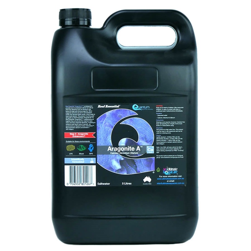 Quantum Reef Essential 5 litres Aragonite A – Calcium, Strontium, Barium