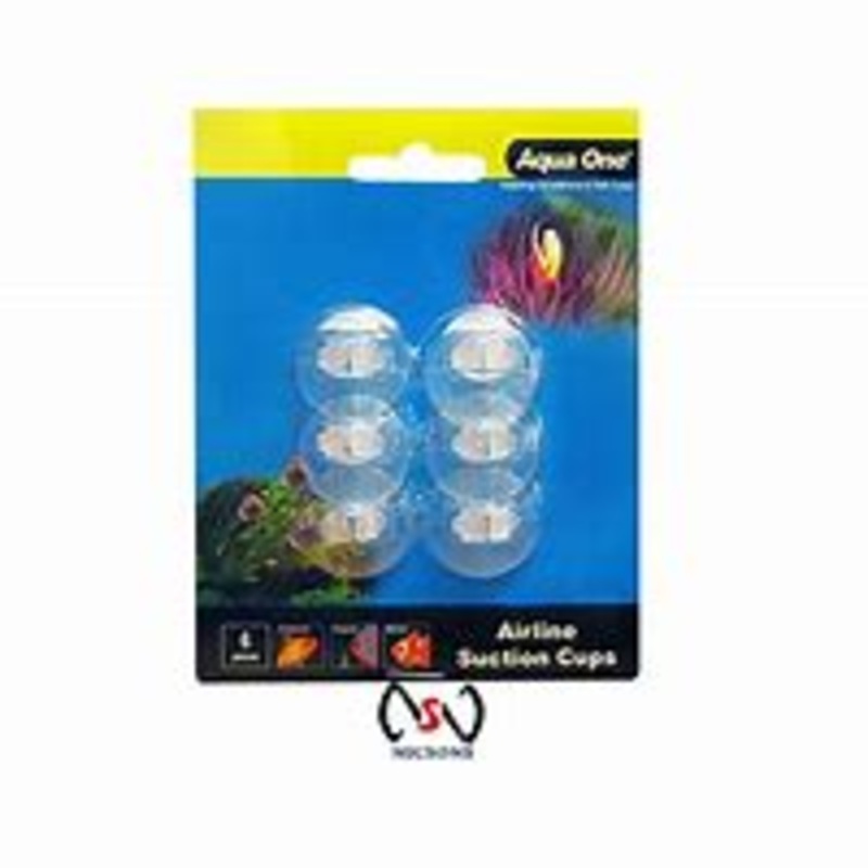 AQUA ONE – AIR LINE SUCTION CAPS 6PK