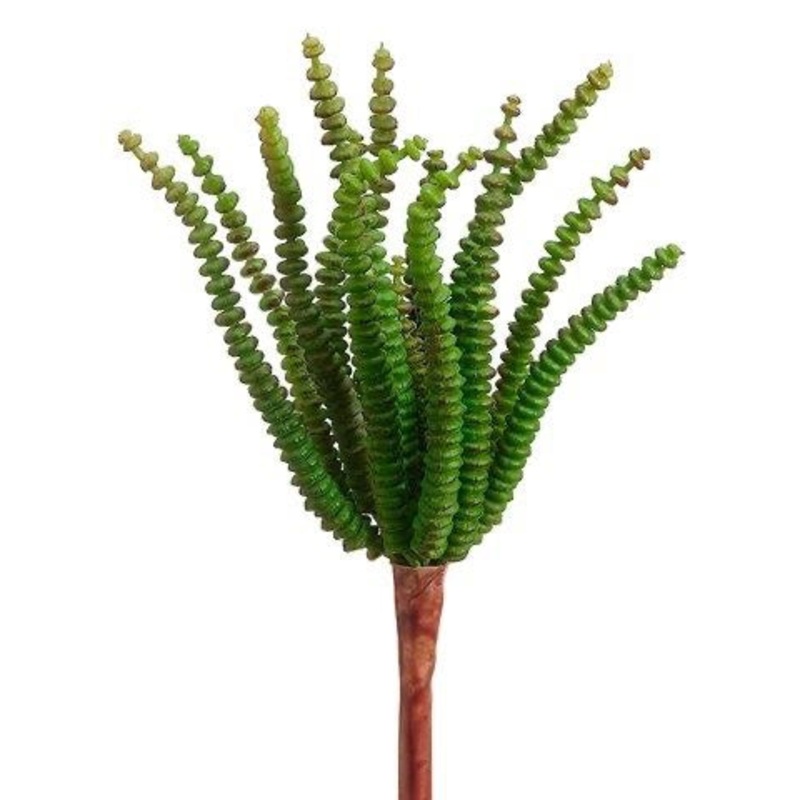 7.4″ Worm Succulent Pick Green