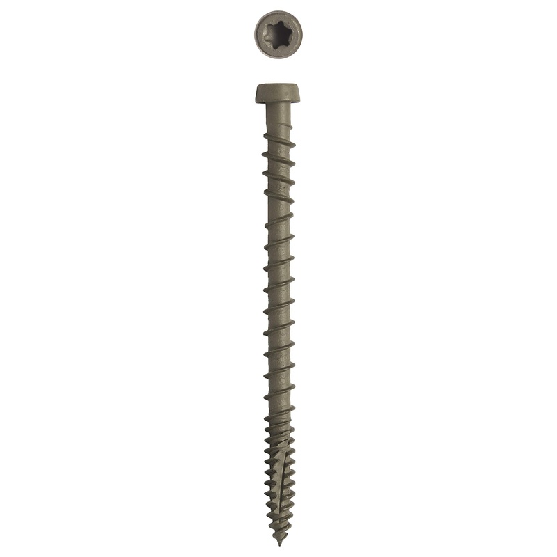 Big Timber CD10234CGR #10 x 2-3/4 in. Castle Gray Star Drive Trim Head Composite Deck Screw 1750 Pack